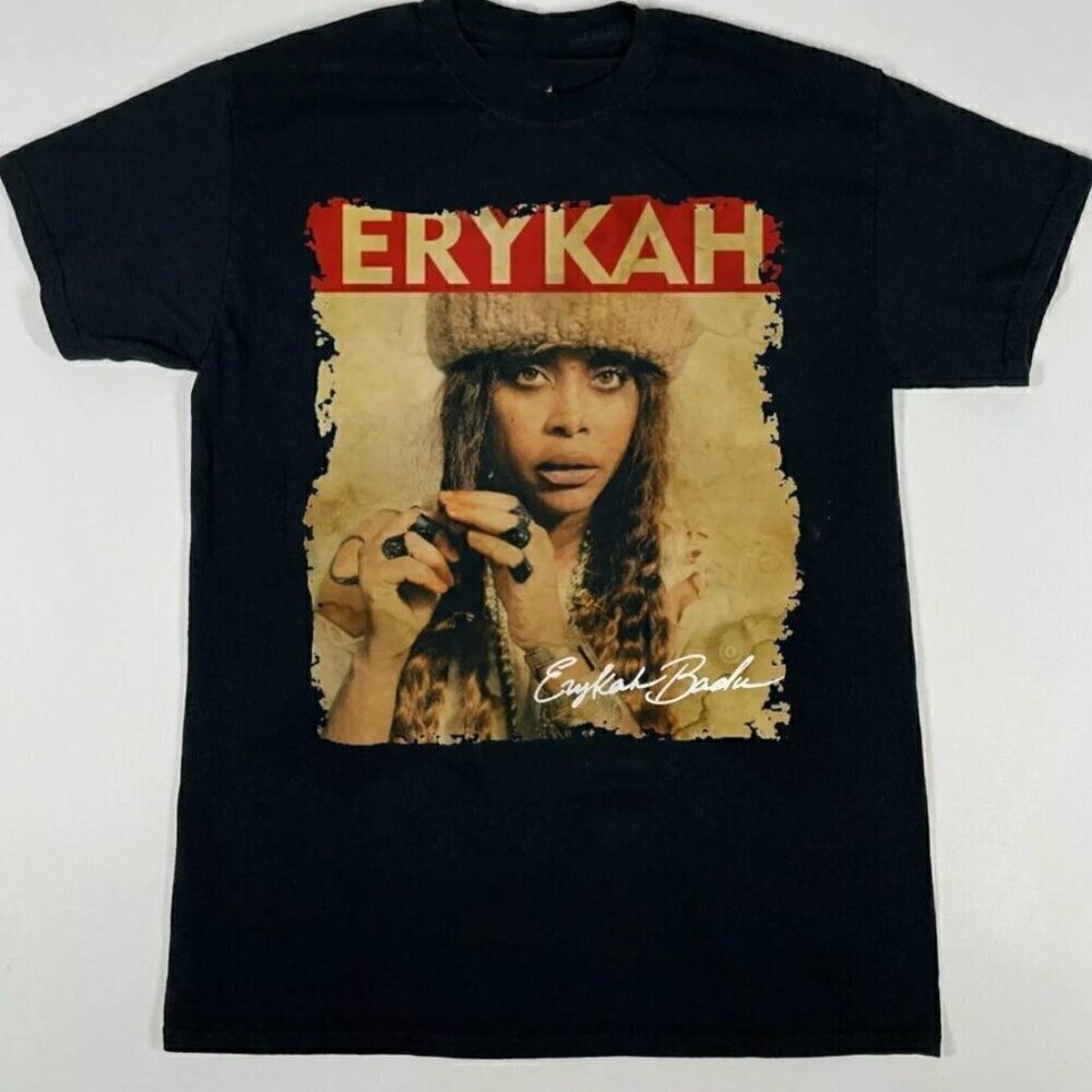 Erykah Badu Music Fan Gift Short Sleeve Retro Unisex T-Shirt .